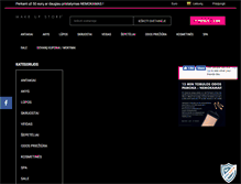 Tablet Screenshot of makeupstore24.com